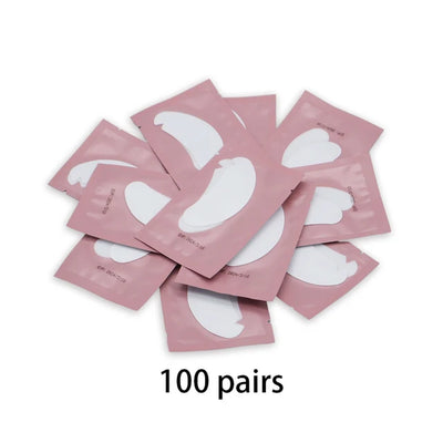 100PCS V Shaped Eyelash Patches Hydrogel Gel Eye Patches Wholesale False Eyelash Extension under Eye Pads Makeup Tools