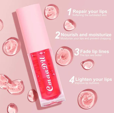 Health & Beauty Cmaadu 6Pcs/Set Fruit Taste Lip Glaze Temperature Color Change Lip Gloss Oil Lasting Moisturizing Lipstick Base Soften Lipstool