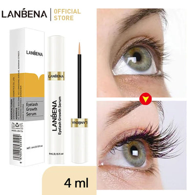 Eyelash Growth Serum Eyelash Enhancer Makeup Lash Lift Lengthening Eyebrow Growthlashes Mascara Nourishing Eye Care Essence 10Ml