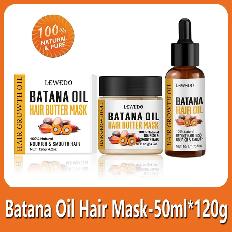 Natural 100% Batana Oil for Healthy Hair Treatment Oil Natural Promotes Hair Wellness for Men Women Enhances anti Hair Break