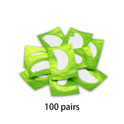 100PCS V Shaped Eyelash Patches Hydrogel Gel Eye Patches Wholesale False Eyelash Extension under Eye Pads Makeup Tools