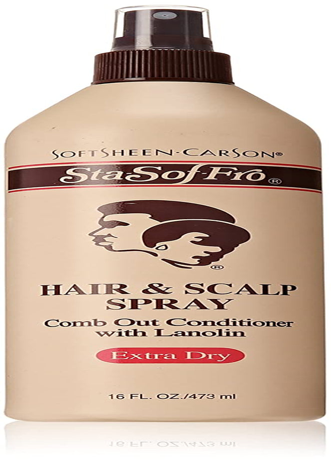 Hair & Scalp Spray Comb Out Conditioner with Lanolin, Extra Dry, 16 Fl Oz