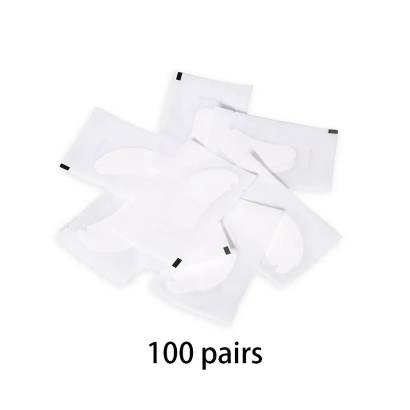 100PCS V Shaped Eyelash Patches Hydrogel Gel Eye Patches Wholesale False Eyelash Extension under Eye Pads Makeup Tools