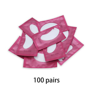 100PCS V Shaped Eyelash Patches Hydrogel Gel Eye Patches Wholesale False Eyelash Extension under Eye Pads Makeup Tools