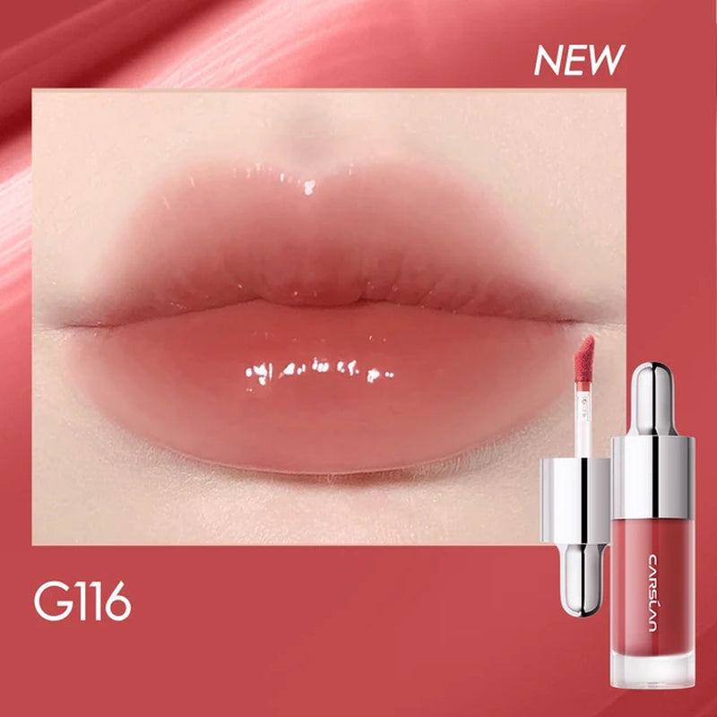 Tinted Lip Glow Serum Essential Oil Moisturizing Lip Glaze Plumper Mirror Water Lip Gloss Lipstick Cosmetics