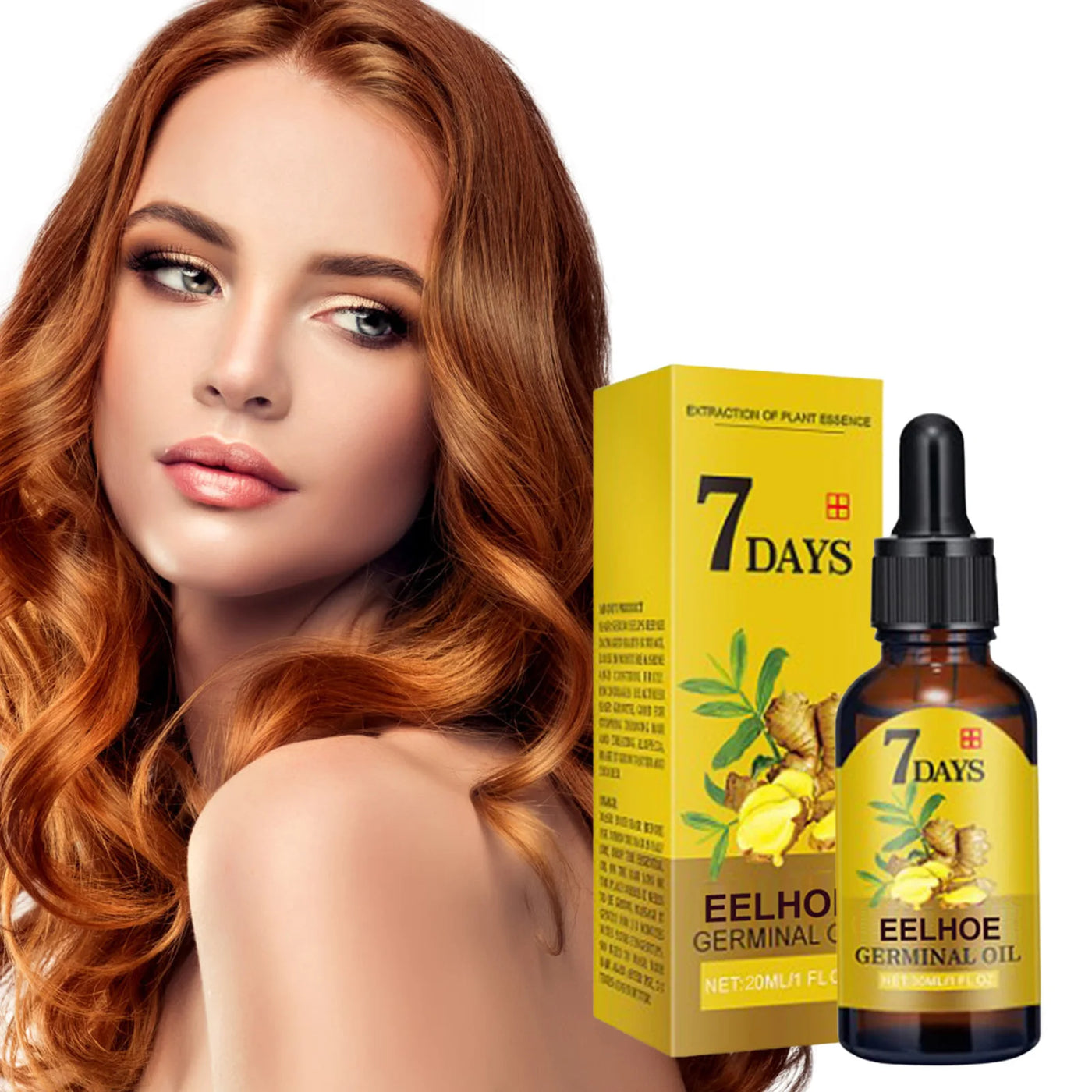 Hair Growth Serum Oil 10/20/40Ml Dense Regrowth Ginger Hair Care Repair Liquid Essential anti Loss Hair Products