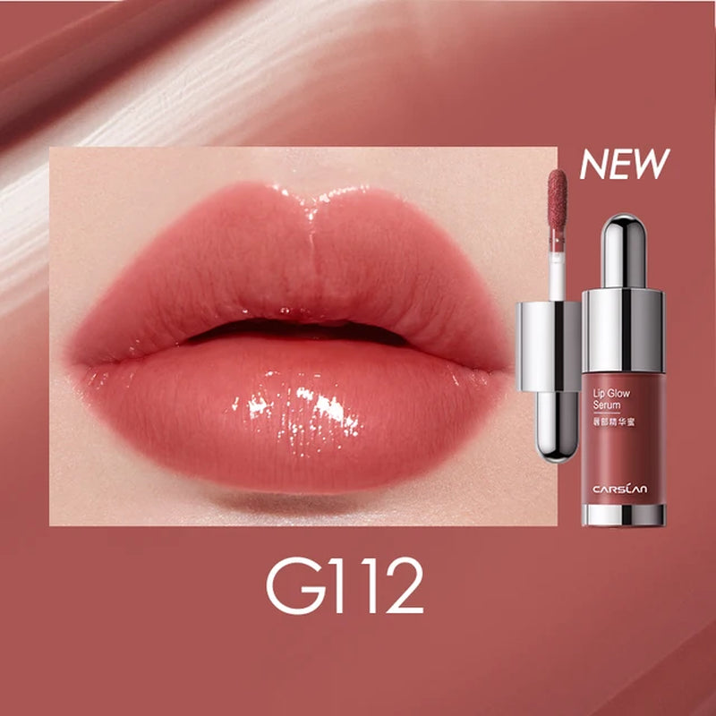 Tinted Lip Glow Serum Essential Oil Moisturizing Lip Glaze Plumper Mirror Water Lip Gloss Lipstick Cosmetics