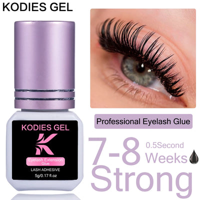 Extra Strong Eyelash Glue Extension Supplies 5G 0.5 Second Dry Lash Glue for False Eyelash Waterproof Adhesive Lift