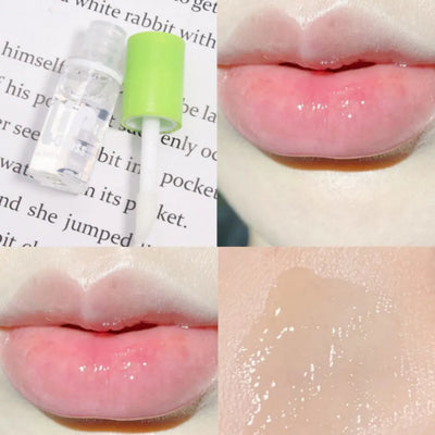 6Pcs/Set Moisturizing Lip Gloss Lip Plumper Makeup Glitter Liquid Lipstick Transparent Lip Glaze Hydrating Lip Oil Cosmetic