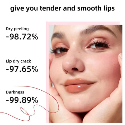 Lip Plumping Gloss Oil Moisturizing Lip Balm Lipstick Exfoliating for Pink Lips Care Moisturizer Female Makeup Korean Cosmetics